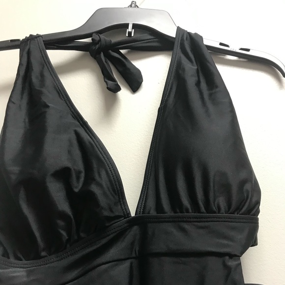 Women Plunge V Neck One Piece Swimsuits - Picture 2 of 8